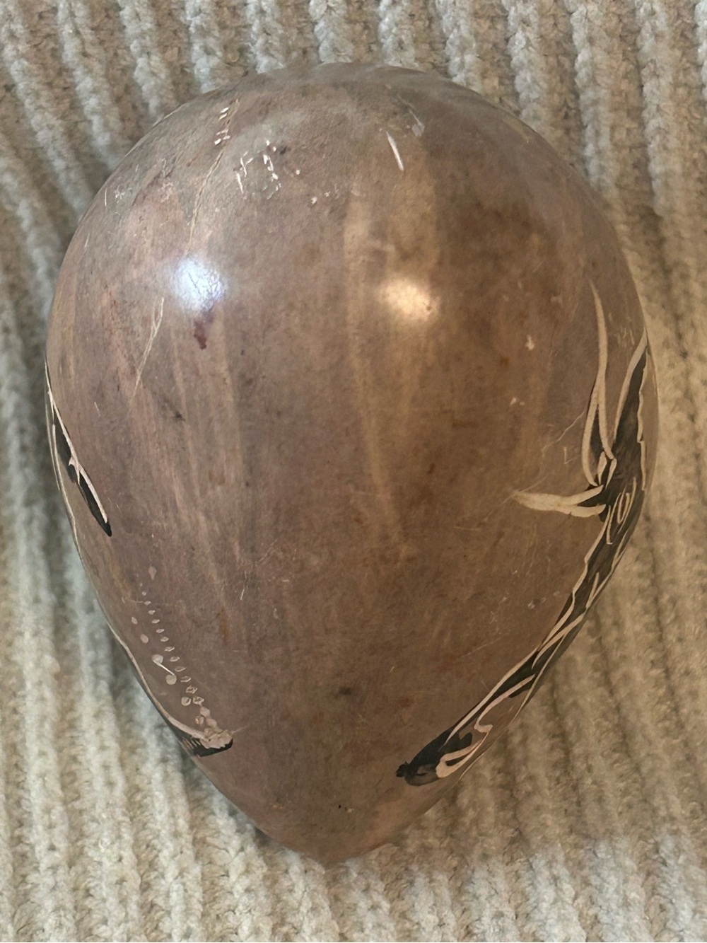Hand-Carved Kisii Soapstone Heart Paperweight - Picture 2 of 6